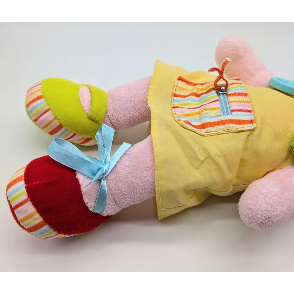 Russ Baby Plush Elephant Pink Terry Cloth Babies Love To Learn Crinkle Ears 12